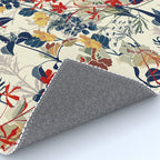 Wildflowers, Floral Prints, Red, Navy, Yellow Rug Gallery Image 4