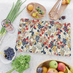 Wildflowers, Floral Prints, Red, Navy, Yellow Cutting Board Gallery Image 2