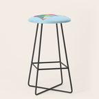 Fractal Bear - neon colorways Stool Gallery Image 1