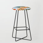 Hindola Raga (Spring Swinging) Indian Painted Illustration Stool Gallery Image 1