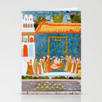 Hindola Raga (Spring Swinging) Indian Painted Illustration Stationery Card Gallery Image 2