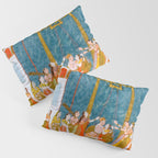 Hindola Raga (Spring Swinging) Indian Painted Illustration Pillow Sham Gallery Image 3