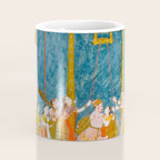 Hindola Raga (Spring Swinging) Indian Painted Illustration Coffee Mug Gallery Image 4