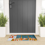 Hindola Raga (Spring Swinging) Indian Painted Illustration Welcome Mat Gallery Image 3