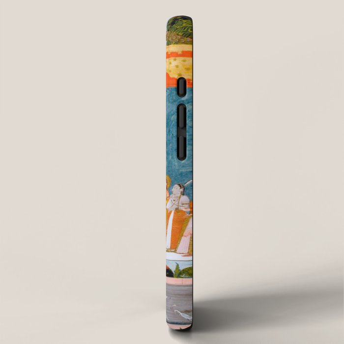 Hindola Raga (Spring Swinging) Indian Painted Illustration iPhone Case Gallery Image 2