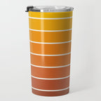 Gradient Arch IX Retro Orange Mid Century Modern Rainbow Travel Mug Gallery Image 3