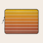 Gradient Arch IX Retro Orange Mid Century Modern Rainbow Laptop Sleeve Gallery Image 1