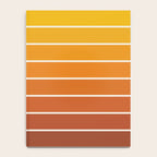 Gradient Arch IX Retro Orange Mid Century Modern Rainbow Notebook Gallery Image 4