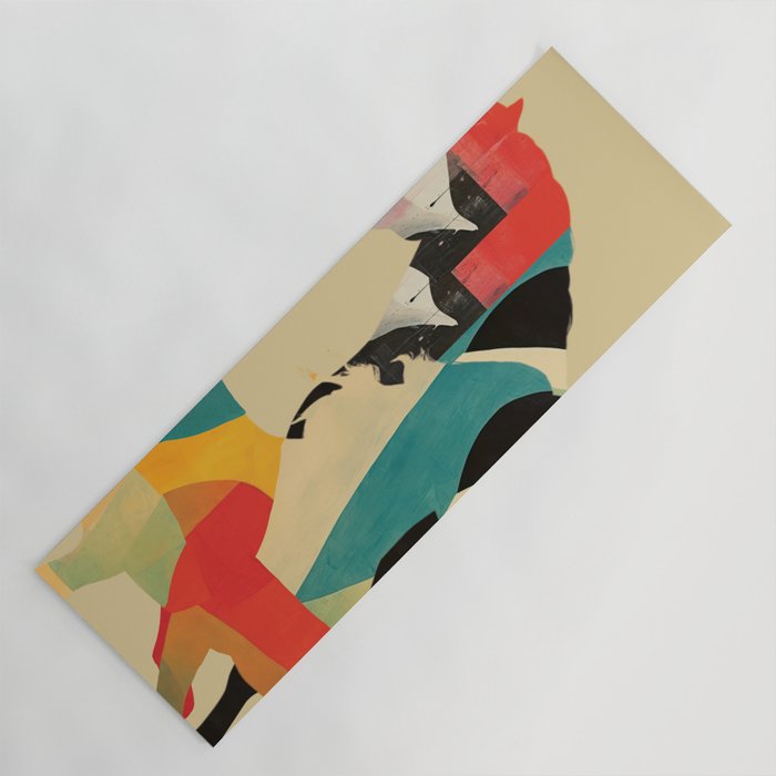 Colorful Abstract Horses 1 Yoga Mat Gallery Image 1