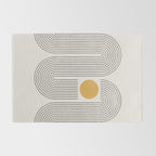 Mid-Century Modern No.22 - Woodblock Print Rug Gallery Image 2