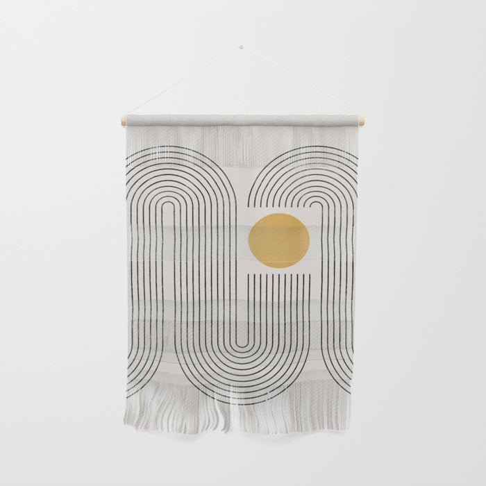 Mid-Century Modern No.22 - Woodblock Print Wall Hanging Gallery Image 1