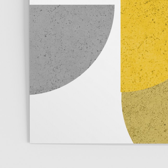 Modern Yellow and Gray Geometric 3 Poster Gallery Image 3
