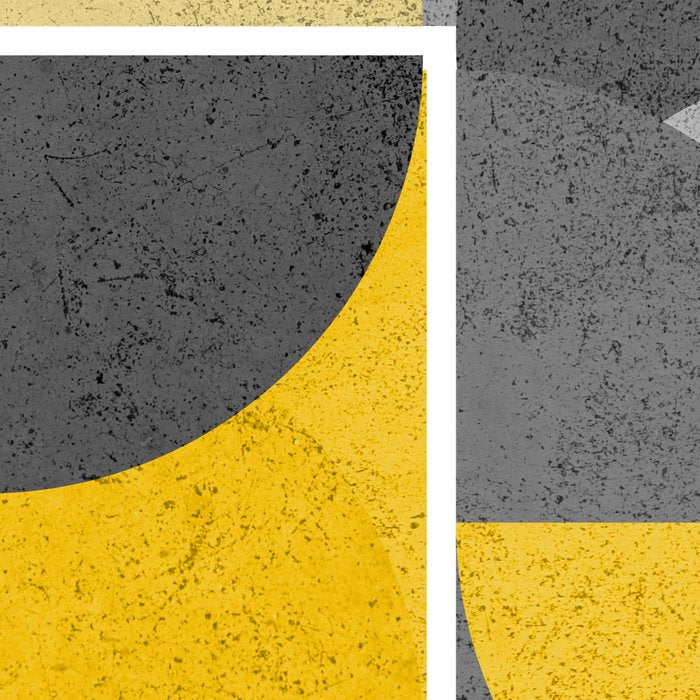 Modern Yellow and Gray Geometric 3 Coffee Mug Gallery Image 2