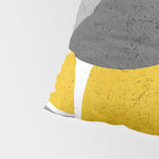 Modern Yellow and Gray Geometric 3 Pillow Sham Gallery Image 4