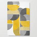 Modern Yellow and Gray Geometric 3 Cutting Board Gallery Image 1