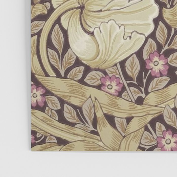 William Morris Vintage Pimpernel Fig & Sisal Poster Gallery Image 3