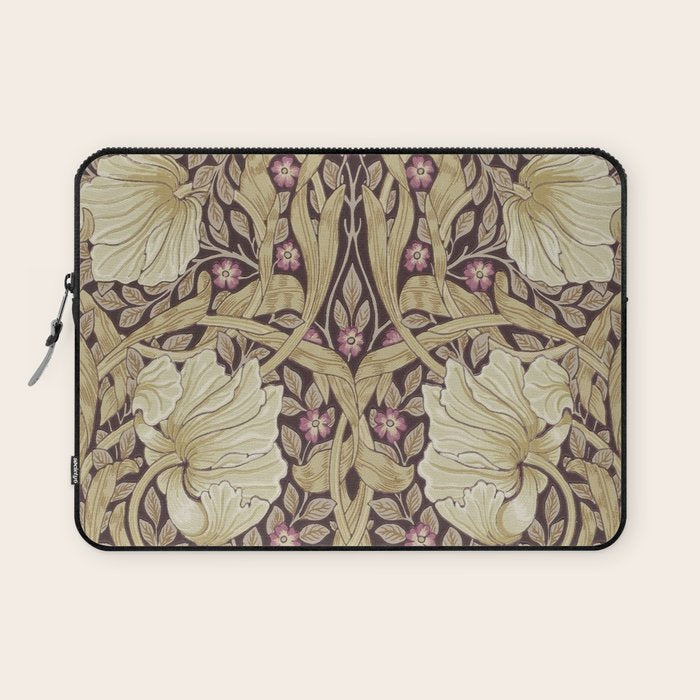 William Morris Vintage Pimpernel Fig & Sisal Laptop Sleeve Gallery Image 1