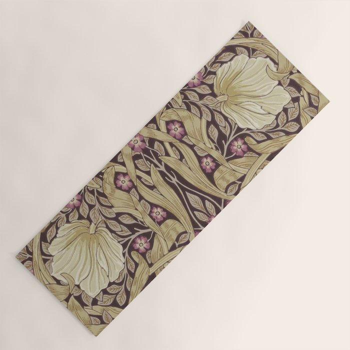 William Morris Vintage Pimpernel Fig & Sisal Yoga Mat Gallery Image 1