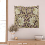 William Morris Vintage Pimpernel Fig & Sisal Wall Tapestry Gallery Image 2