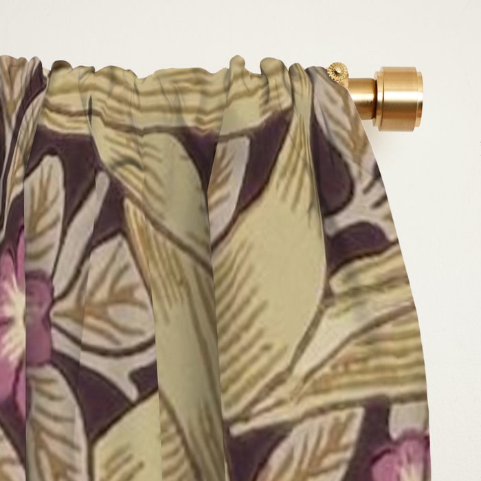 William Morris Vintage Pimpernel Fig & Sisal Window Curtain Gallery Image 2