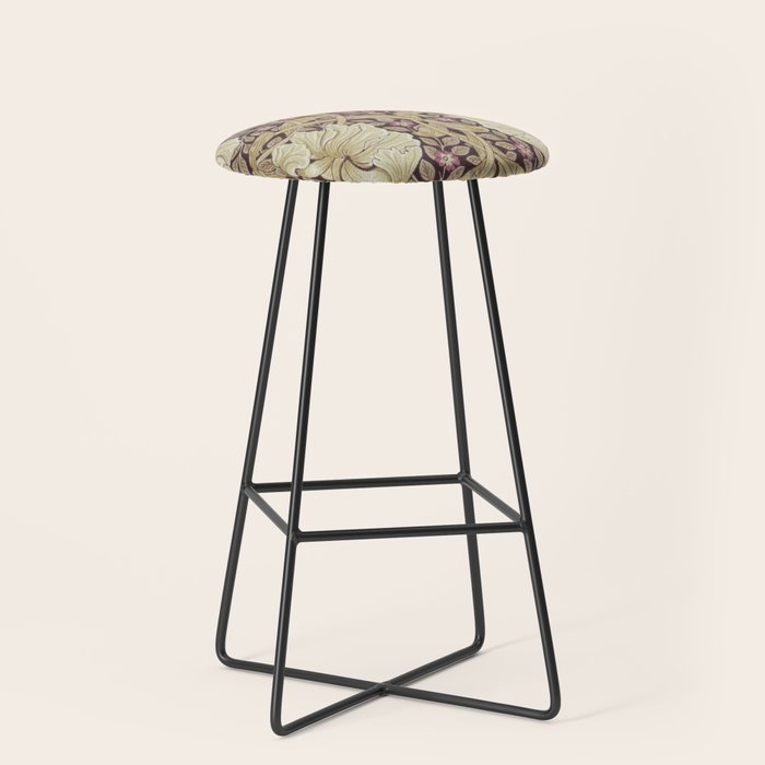 William Morris Vintage Pimpernel Fig & Sisal Stool Gallery Image 1