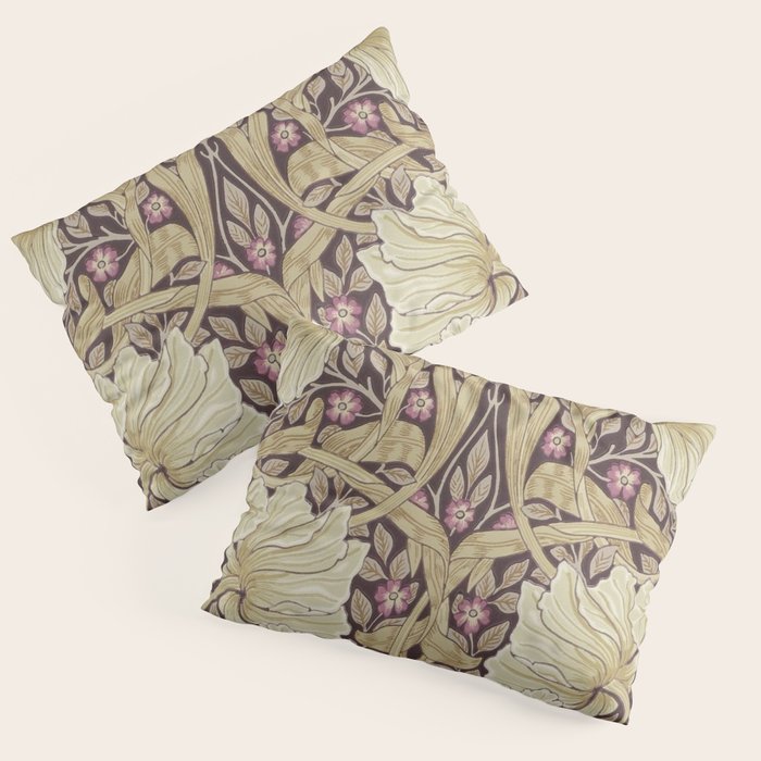 William Morris Vintage Pimpernel Fig & Sisal Pillow Sham Gallery Image 3
