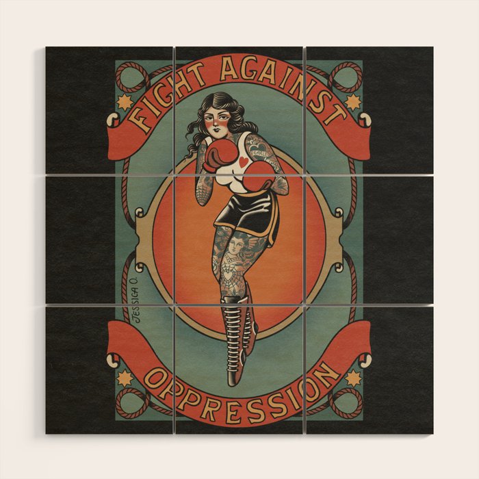 Fighter Wood Wall Art Gallery Image 1
