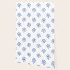 Small Distressed Block Print - Cobalt Wallpaper Gallery Image 2