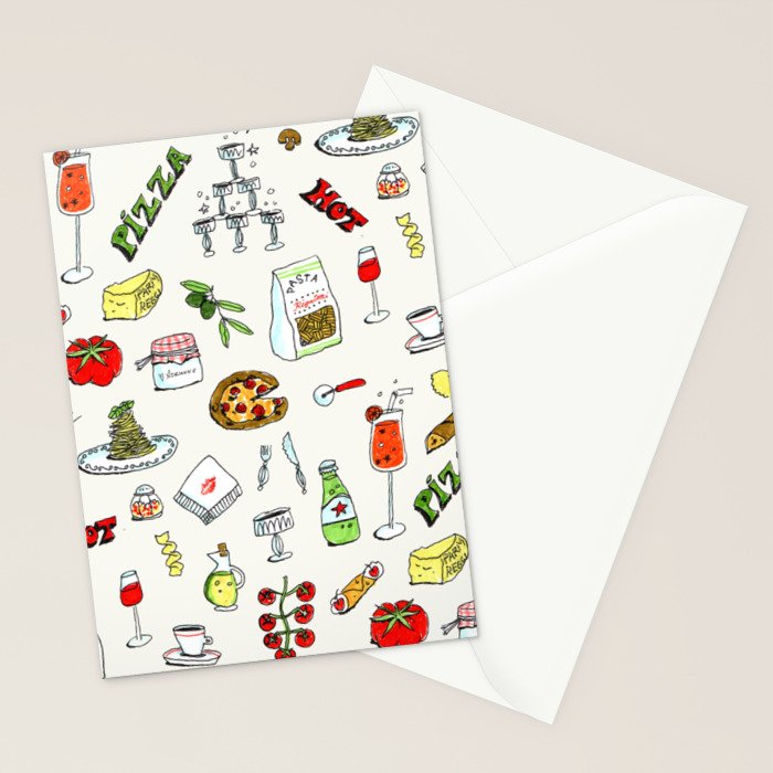 Pizza Party Stationery Card Gallery Image 2