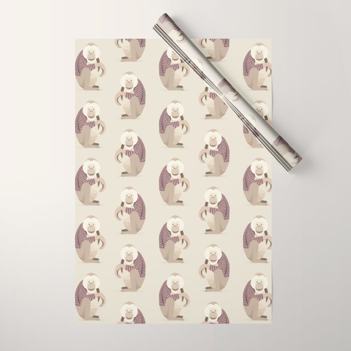 Whimsical Orangutan Wrapping Paper