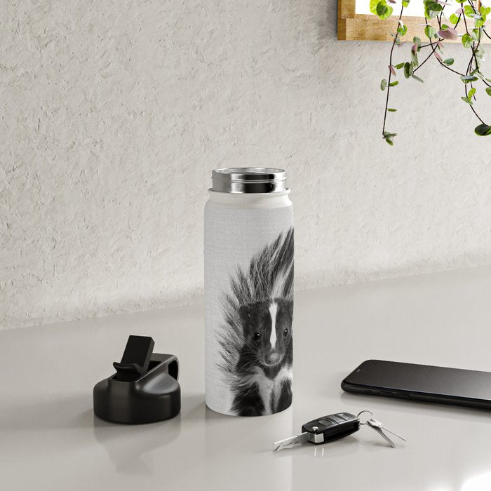 Skunk - Black & White Water Bottle Gallery Image 4