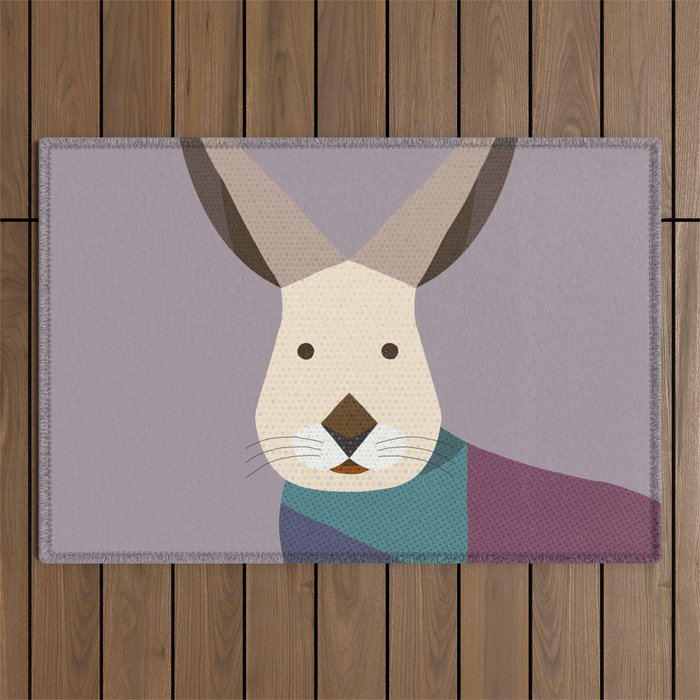 European Hare Outdoor Rug Gallery Image 1