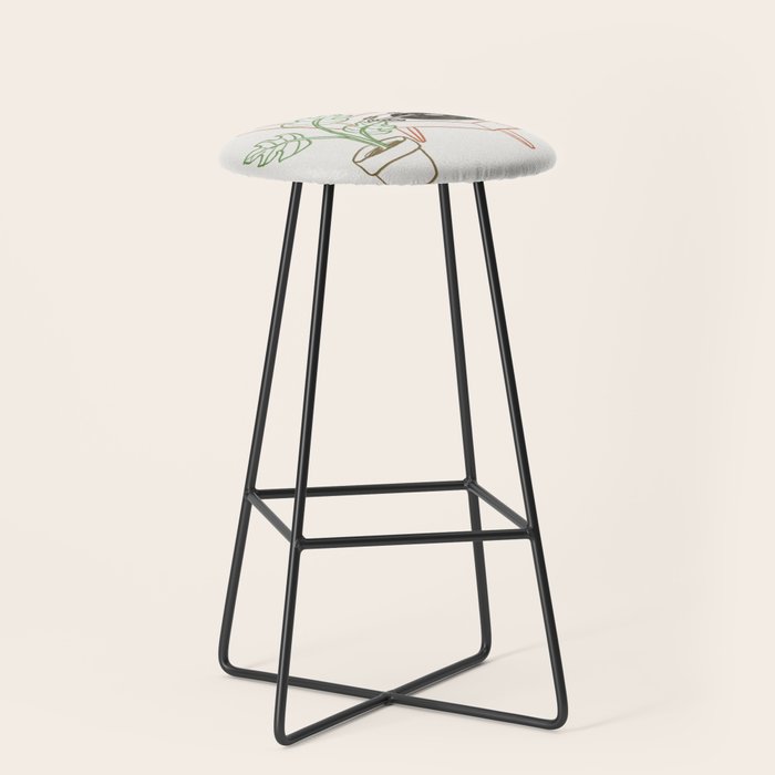 Cat and Plant 78: Vinyl Cat Stool Gallery Image 1