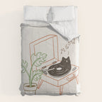 Cat and Plant 78: Vinyl Cat Comforter Gallery Image 6
