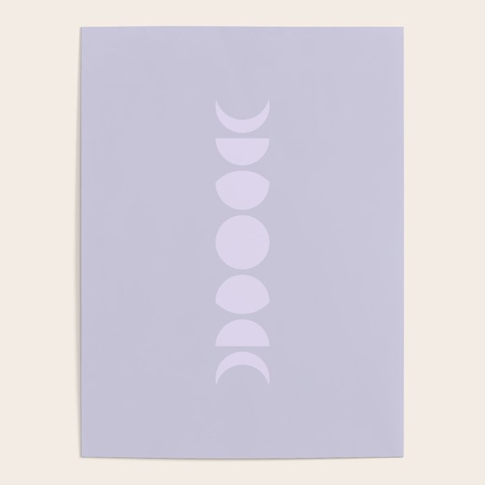 Minimal Moon Phases II Poster Gallery Image 1