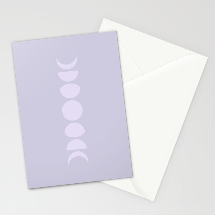 Minimal Moon Phases II Stationery Card Gallery Image 2