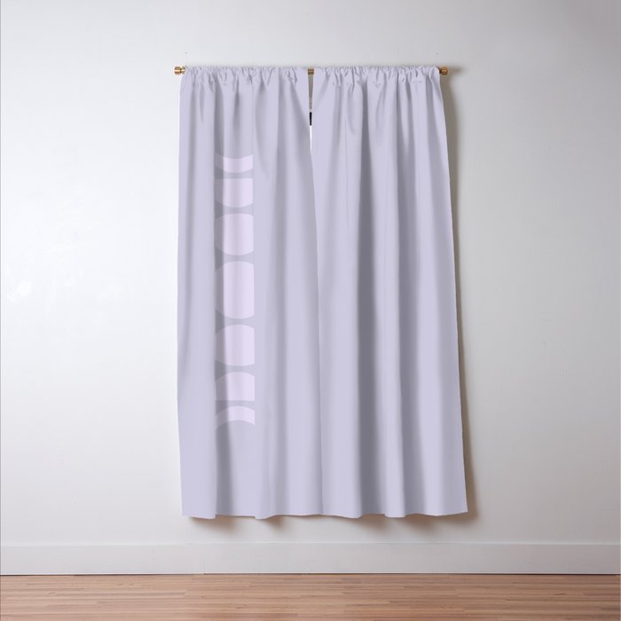 Minimal Moon Phases II Window Curtain Gallery Image 3