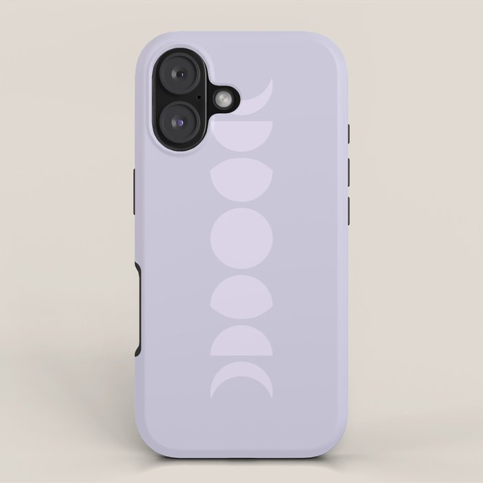 Minimal Moon Phases II iPhone Case Gallery Image 1