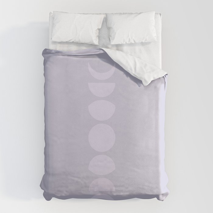 Minimal Moon Phases II Duvet Cover Gallery Image 1