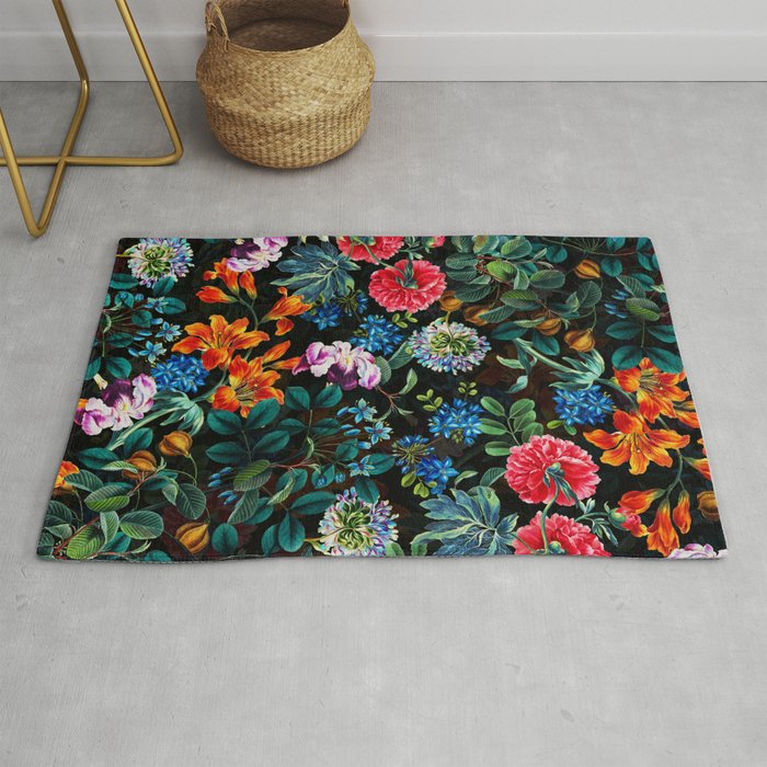 Chintzy Florals II - Night Rug Gallery Image 1