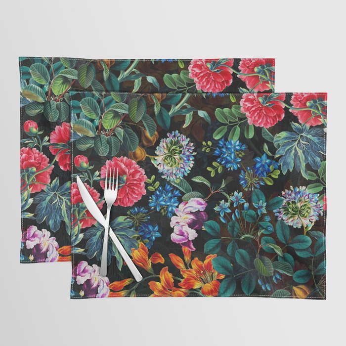 Chintzy Florals II - Night Placemat Gallery Image 1