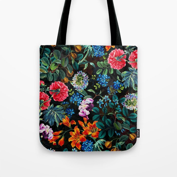 Chintzy Florals II - Night Tote Bag Gallery Image 1