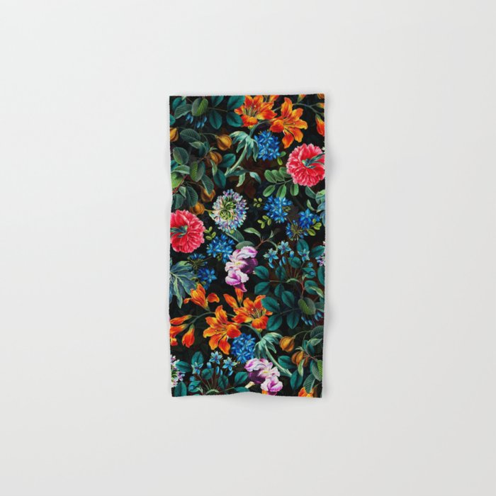 Chintzy Florals II - Night Bath Towel Gallery Image 1