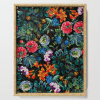Chintzy Florals II - Night Serving Tray Gallery Image 1