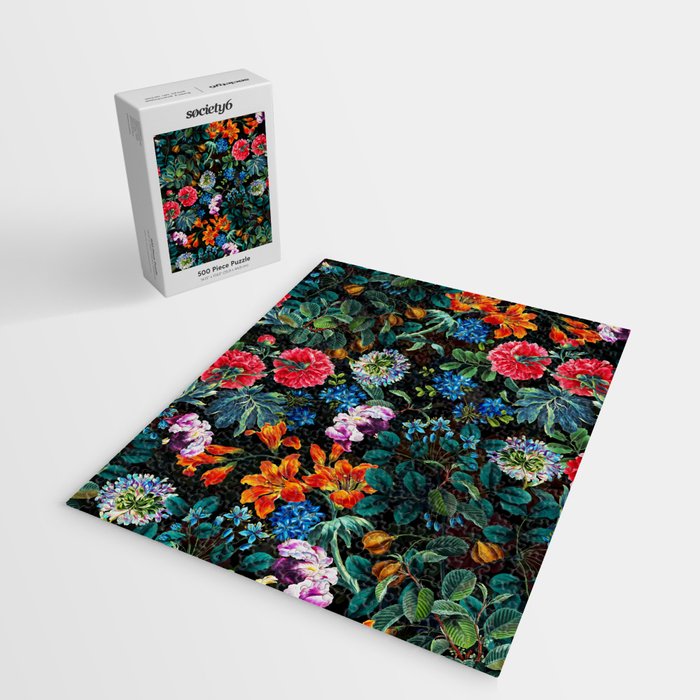 Chintzy Florals II - Night Jigsaw Puzzle Gallery Image 2