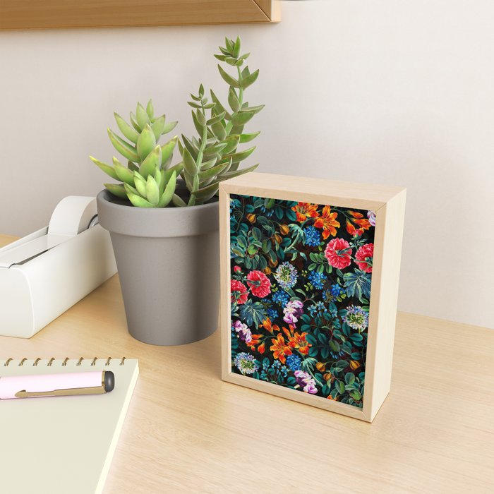 Chintzy Florals II - Night Mini Art Print Gallery Image 2