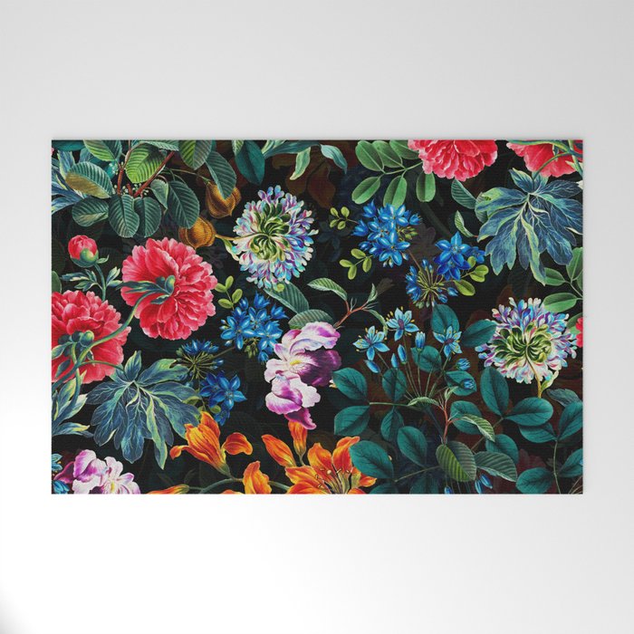 Chintzy Florals II - Night Welcome Mat Gallery Image 1
