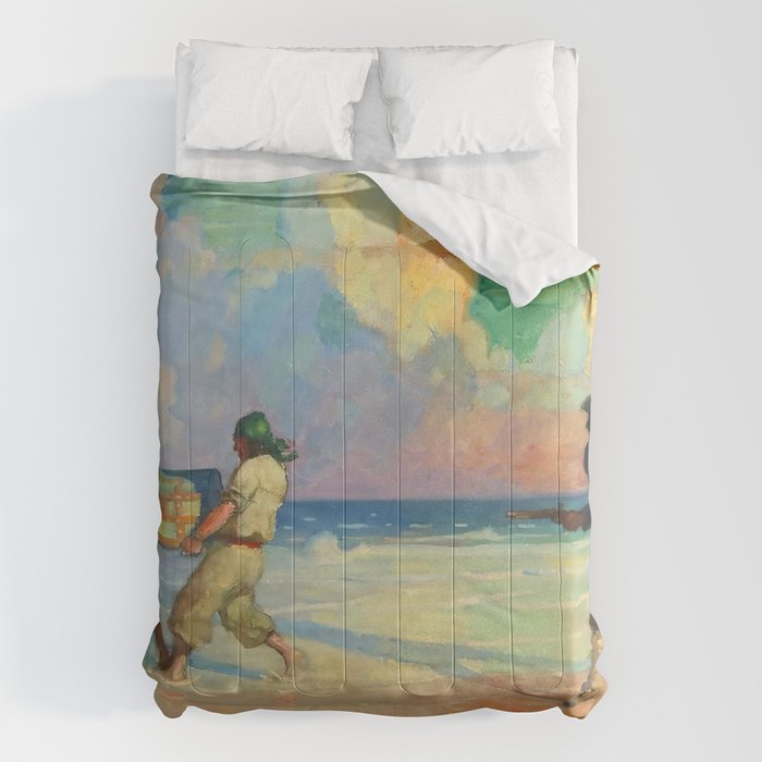 âAbsconding With The Treasureâ by NC Wyeth Comforter Gallery Image 6