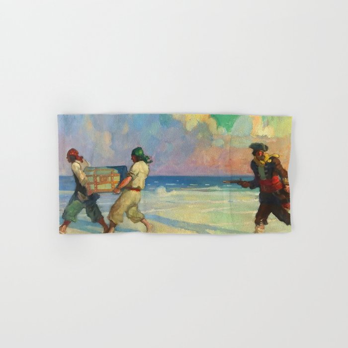 âAbsconding With The Treasureâ by NC Wyeth Bath Towel Gallery Image 1
