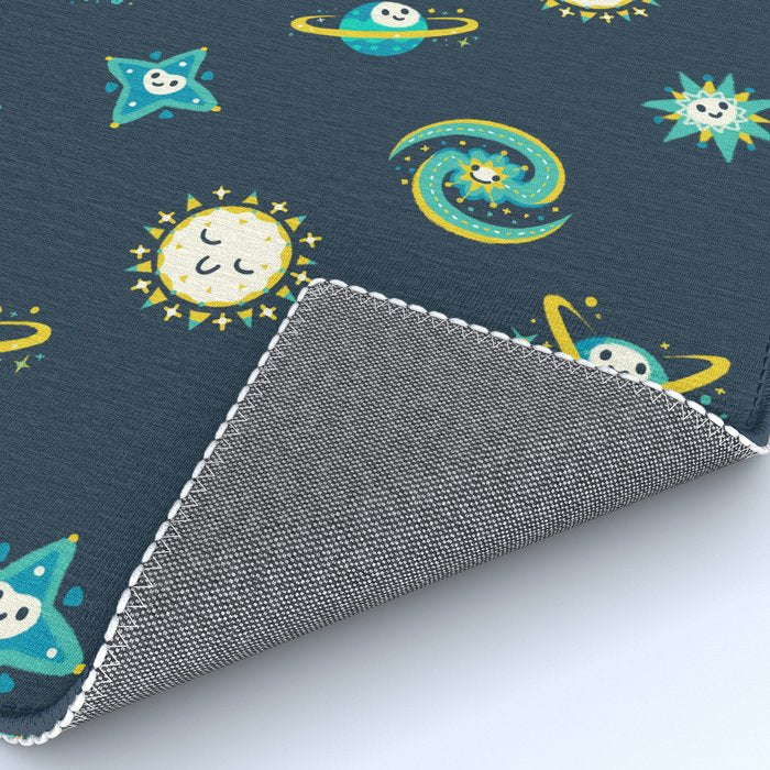 Pastel space pattern - dark Rug Gallery Image 4